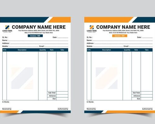 طباعة دفاتر الفواتير في دبي