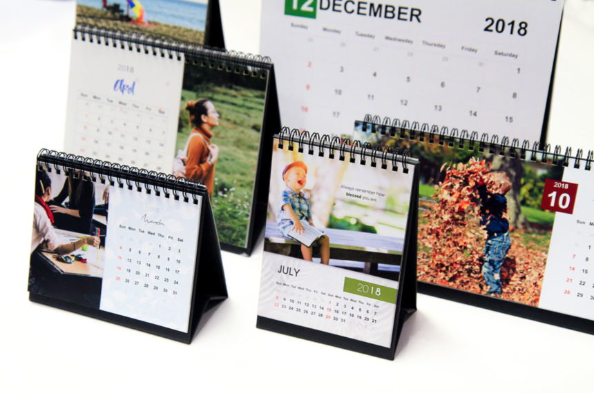 Custom Printed Table Top Calenders