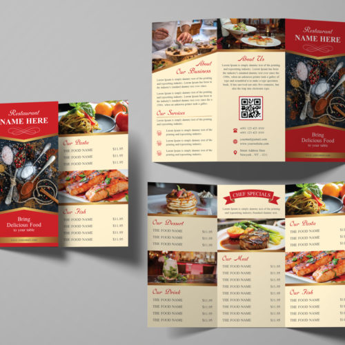 Menu Printing in Dubai