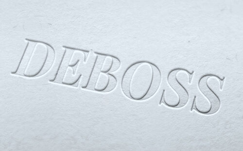 Debossing