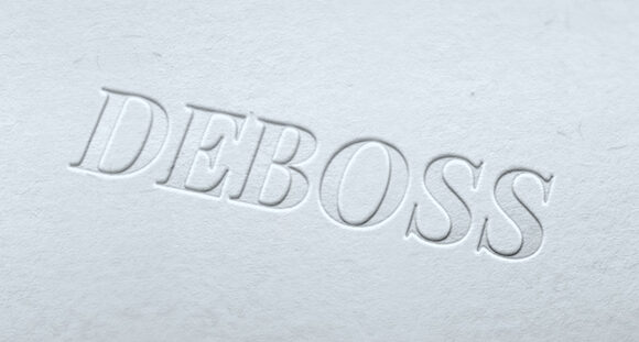 Debossing