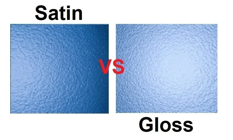 paper Glossy Satin Glossy vs. Satin