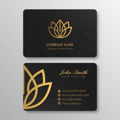 Business card with Gold Foiling in Dubai
