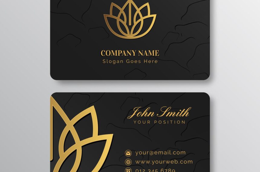 Business card with Gold Foiling in Dubai