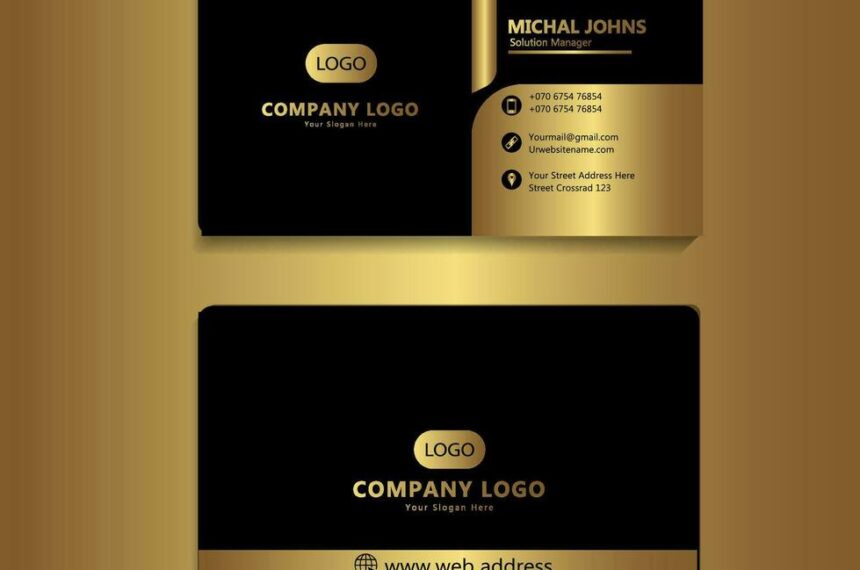 Business card with Gold Foiling Business card with Gold Foiling near me