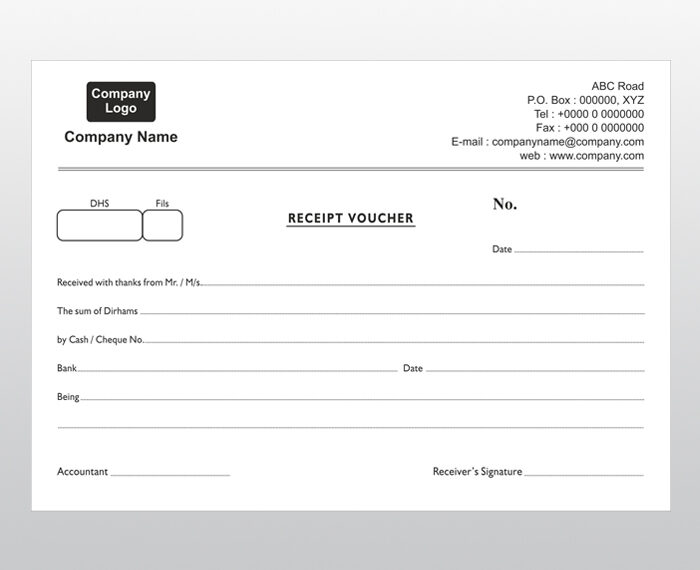 Receipt-Voucher Fast delivery NCR Printing in Dubai