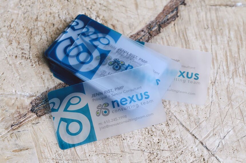 Frosted Clear Business Card Print 