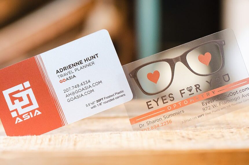 Frosted Clear Business Card Printing Frosted Clear Business Card Print